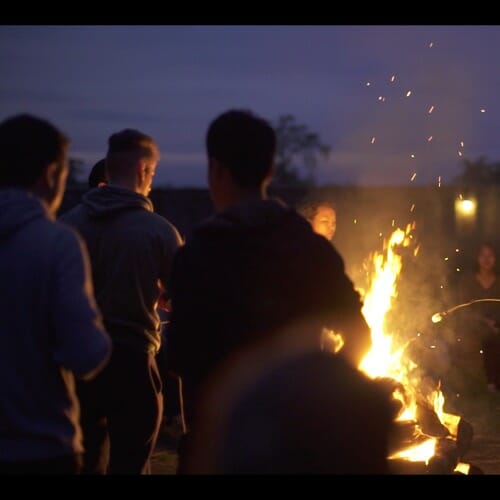 People At Ashburnham Place-Campfire People At Ashburnham Place-Campfire